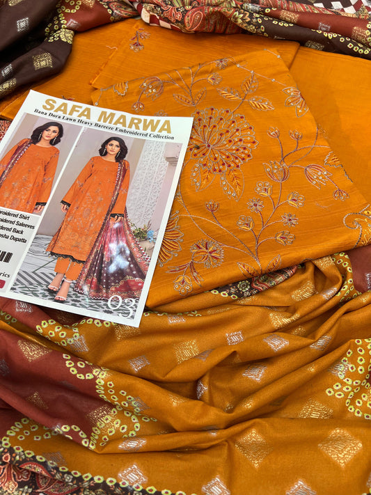 Bana Dora Lawn Heavy EMB 3PC