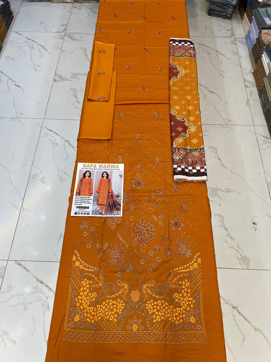 Bana Dora Lawn Heavy EMB 3PC