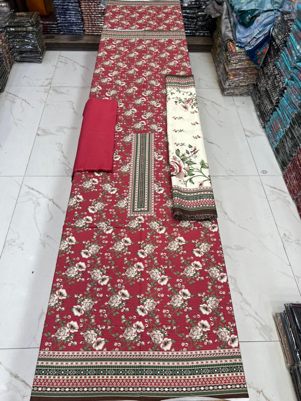 New Arrival! Luxury Fancy Karandi 3-Piece Suit