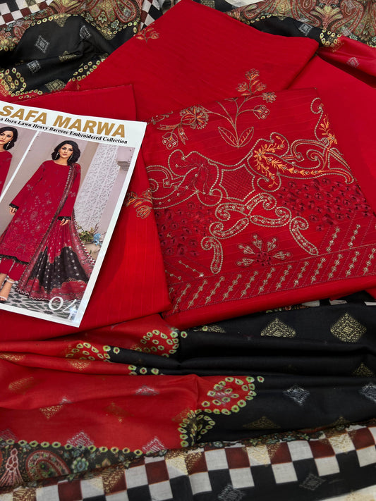 Bana Dora Lawn Heavy EMB 3PC