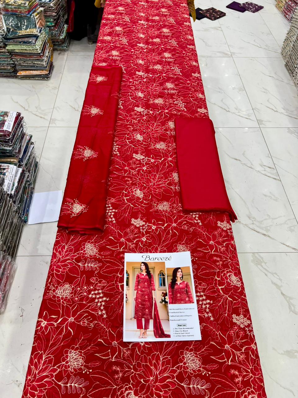 Bareeze karandi Embroidered 3PC