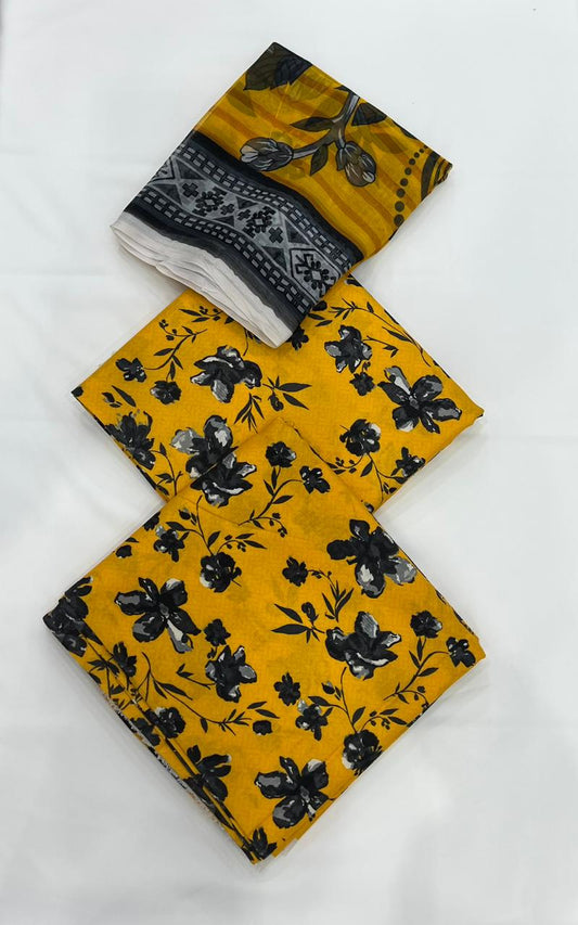 Bana Dora Linen with Bamber chiffon dupatta