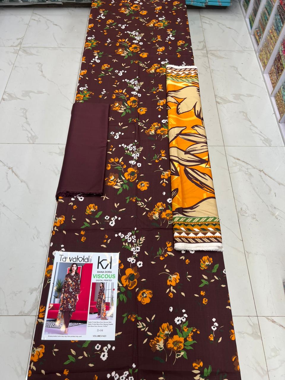 Tawakkal Bana Dora Viscose 3PC