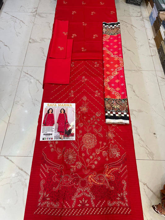 Bana Dora Lawn Heavy EMB 3PC