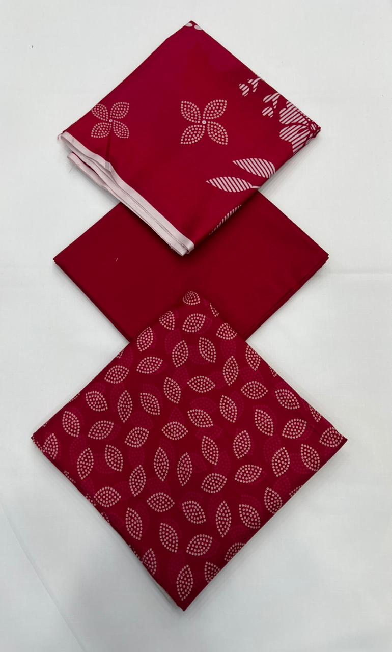 Classic Plain Linen 3PC with Same Fabric Dupatta