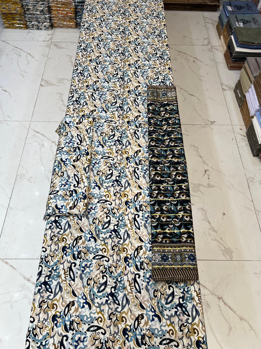 Original Linen 3PC With Fancy Dupatta