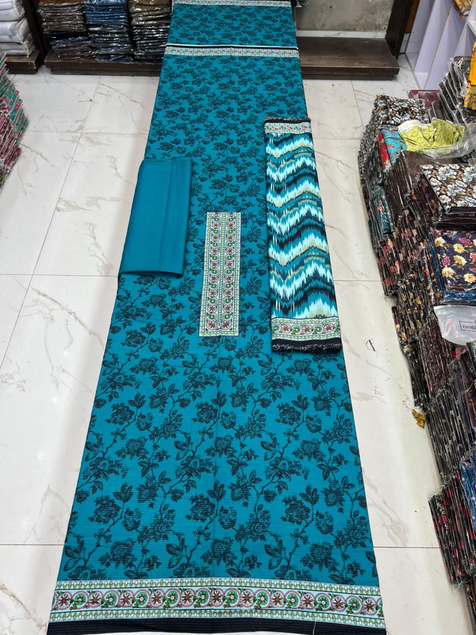 New Arrival! Luxury Fancy Karandi 3-Piece Suit