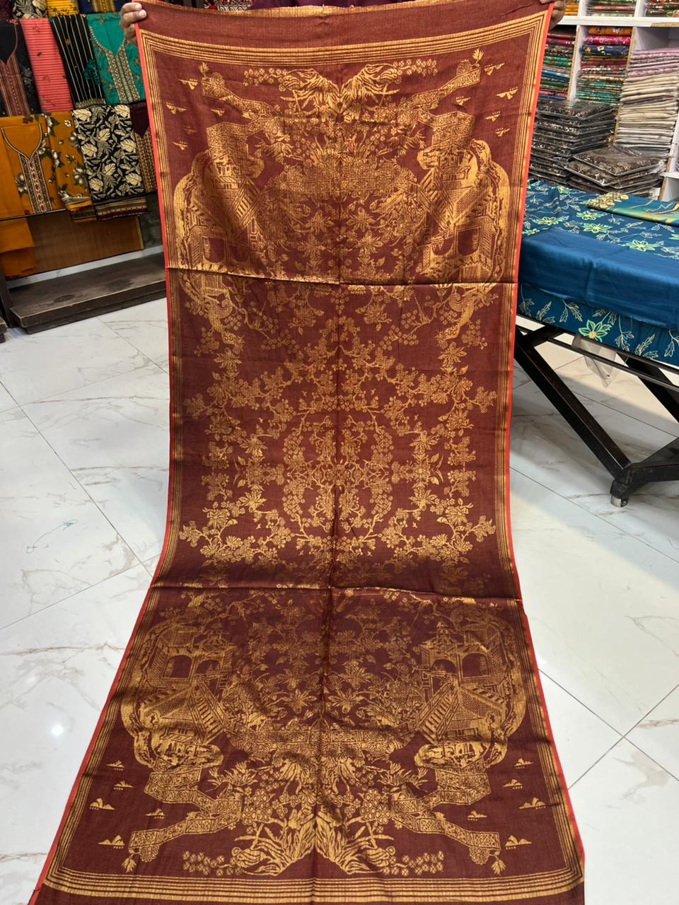 Winter Shawls Jacquard Banarasi