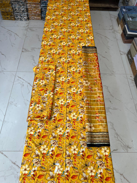 Original Linen 3PC With Fancy Dupatta