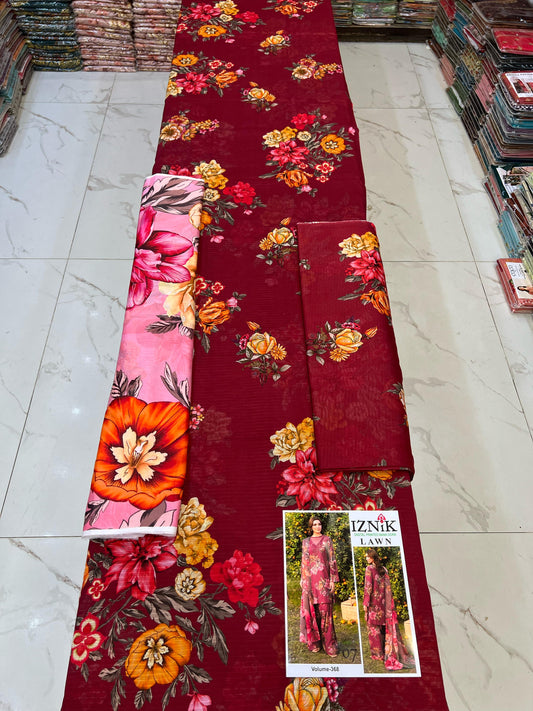 IZNIK BANA DORA LAWN 3pc Suit