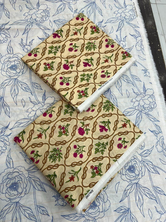 Premium Quality Allover 2PC 5 Meters Cutting