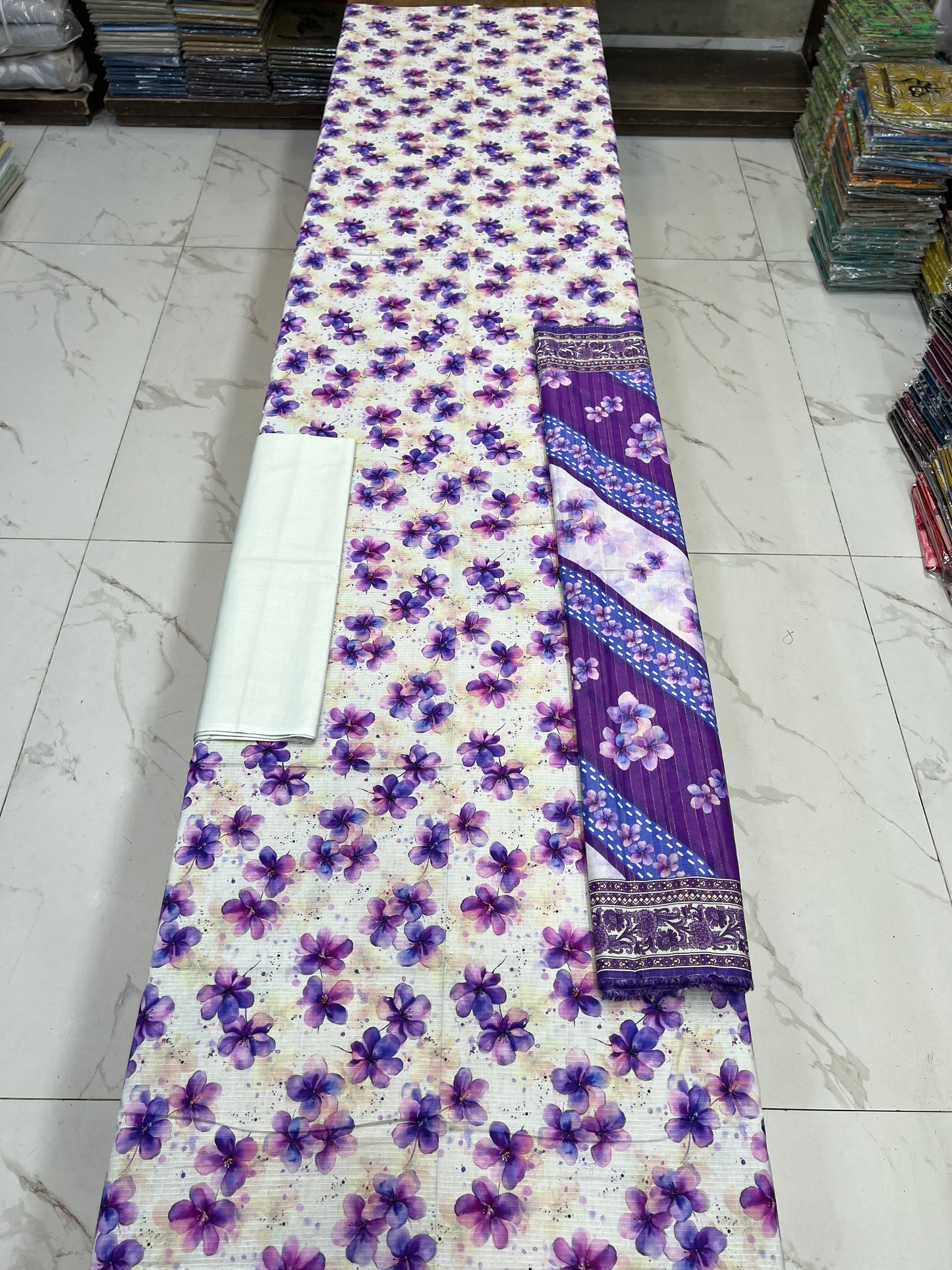 ✨ Almirah Original Bana Dora Lawn 3PC Suit ✨