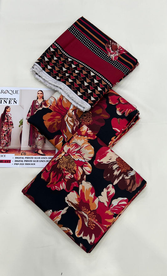 Baroque Slub Linen 3PC