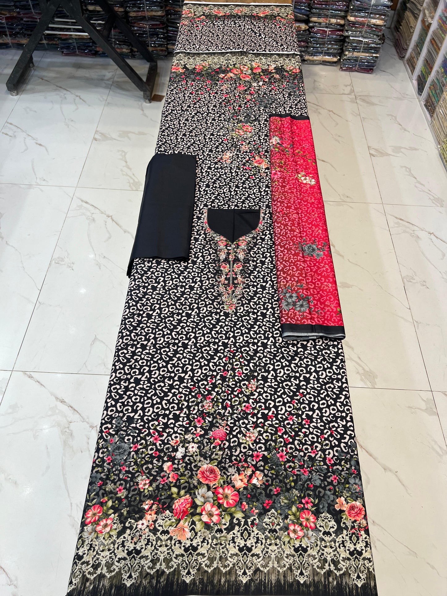 Classic Plain Linen 3PC with Same Fabric Dupatta