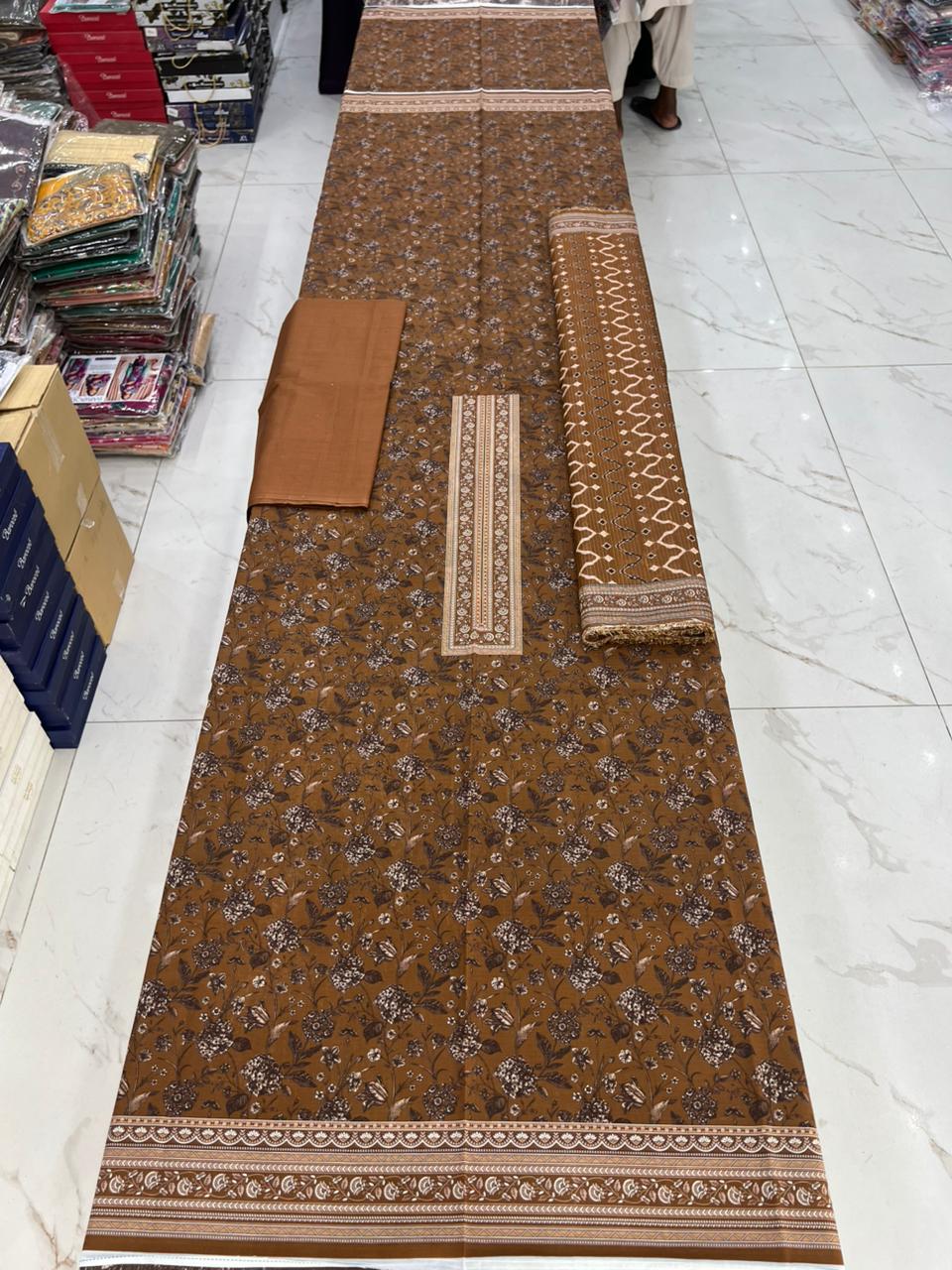 Swiss Bana Dora Lawn with Fancy Dupatta