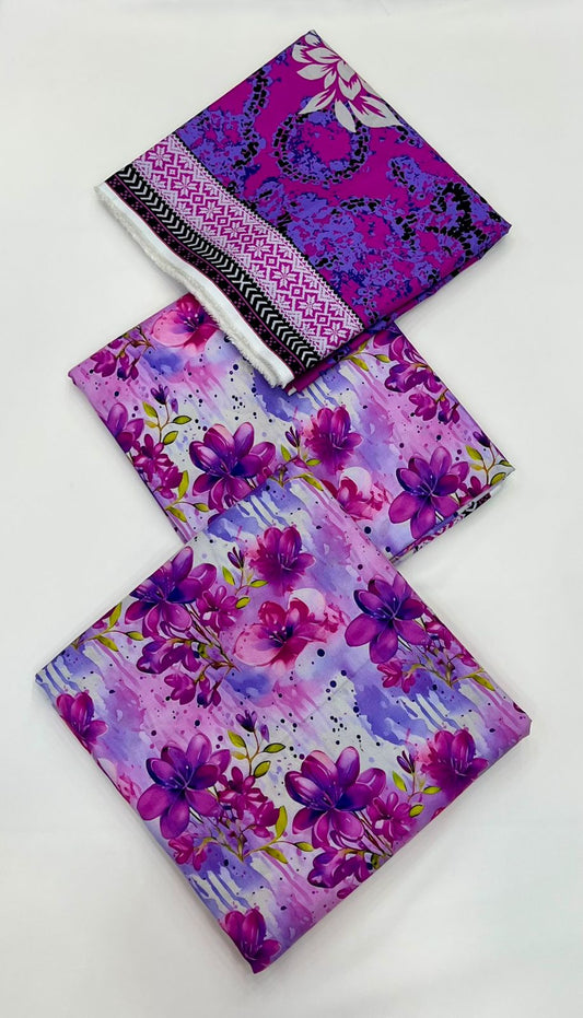 Bareeze Printed Viscose 3PC