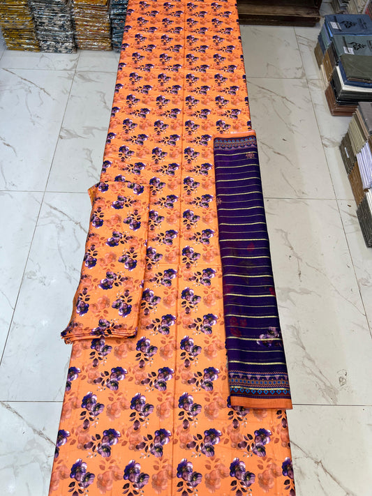 Original Linen 3PC With Fancy Dupatta