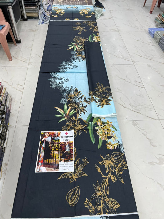 Alkaram Digital Printed Cord Set 2 Pc