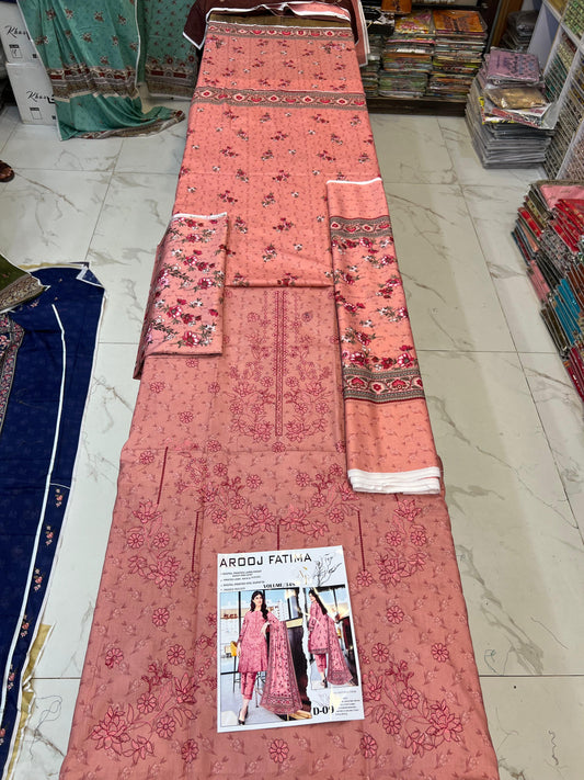 AROOJ FATIMA Original 3Pc Suit