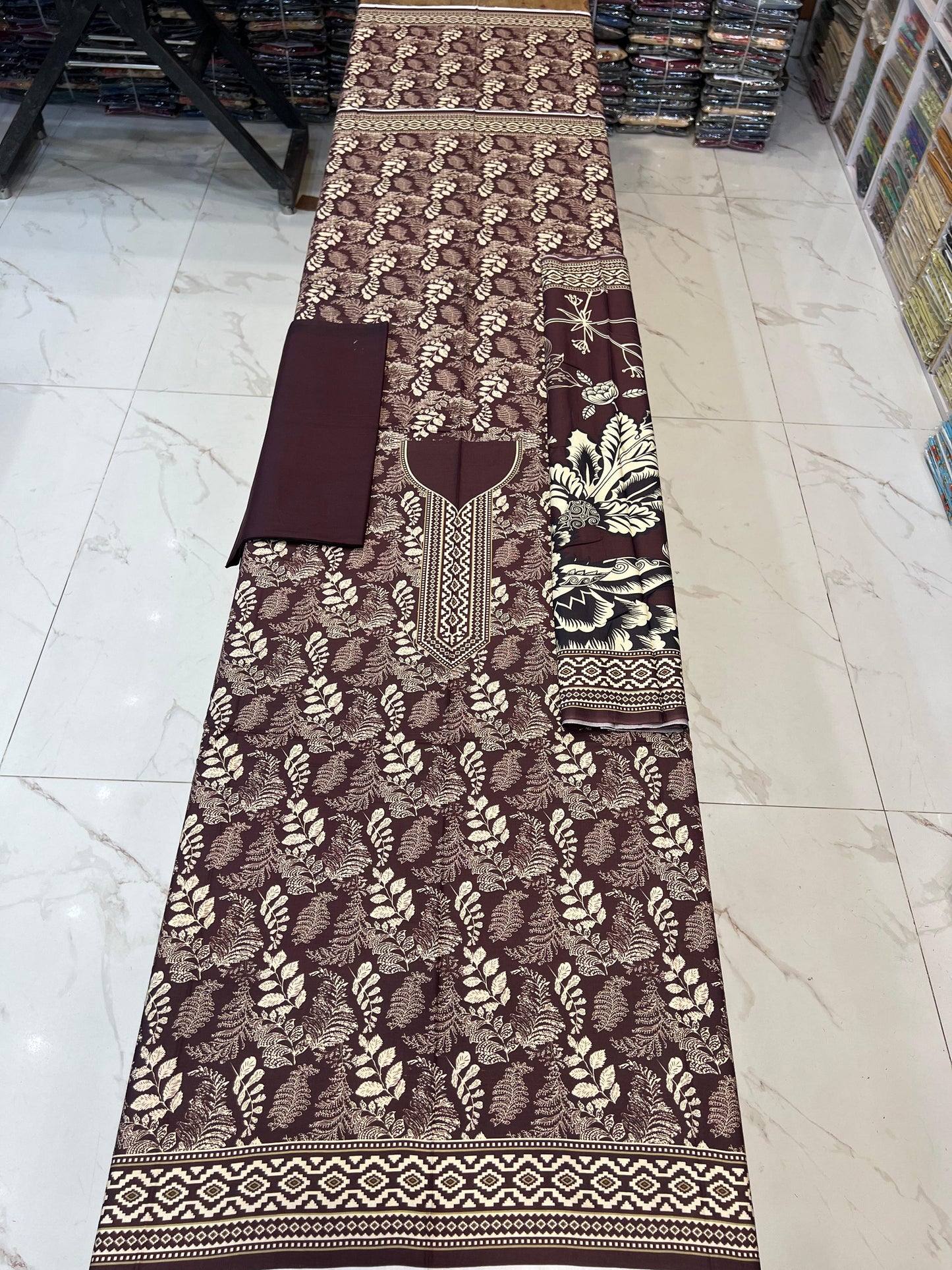 Classic Plain Linen 3PC with Same Fabric Dupatta