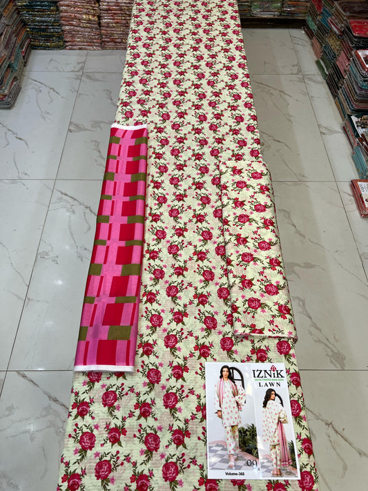 IZNIK BANA DORA LAWN 3pc Suit