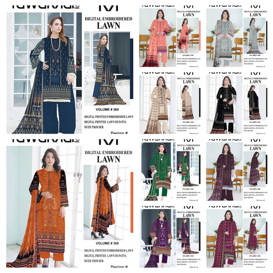 TAWAKAL LAWN 3PC SUIT