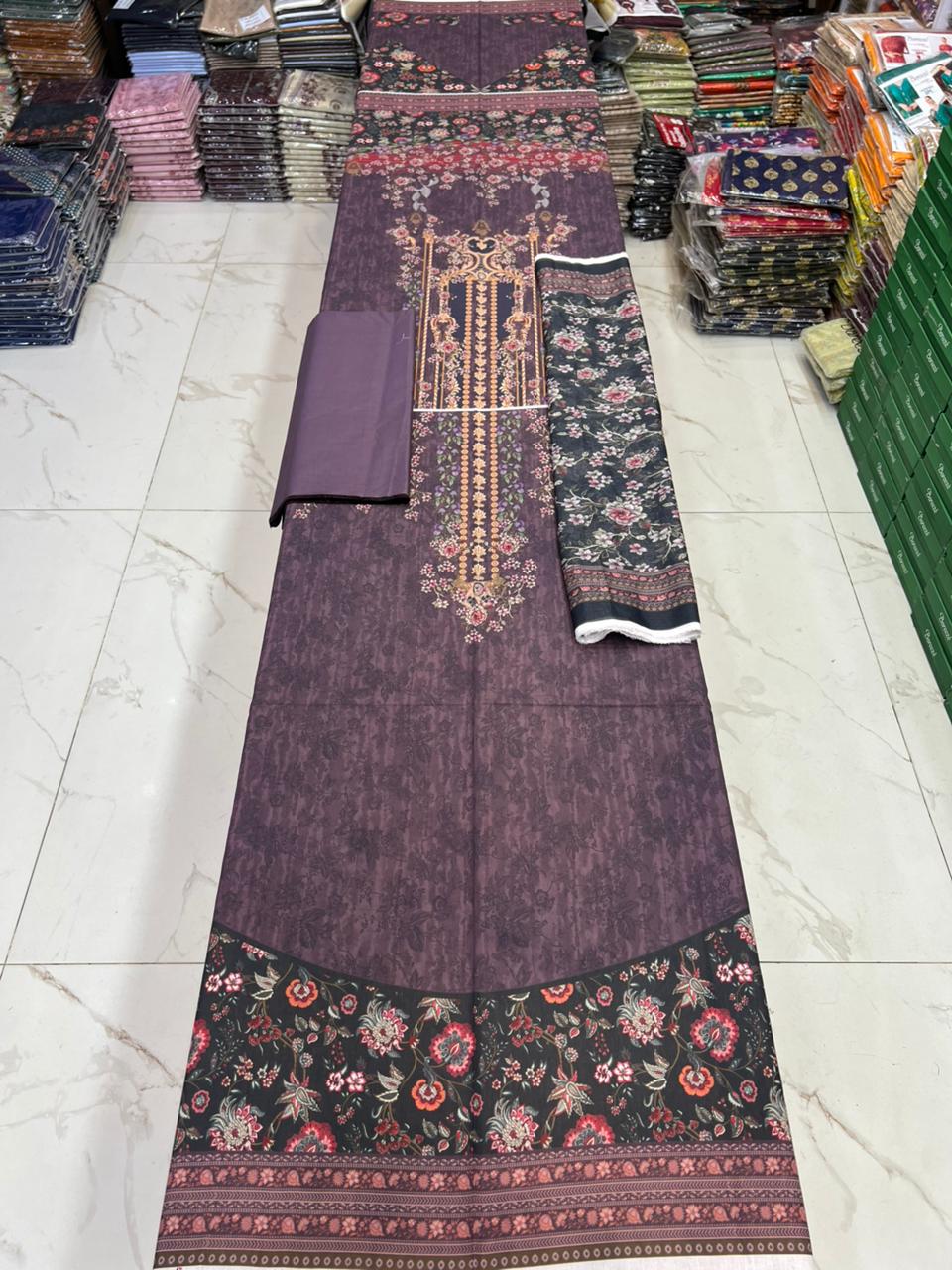 Zarqoon Printed Lawn 3PC