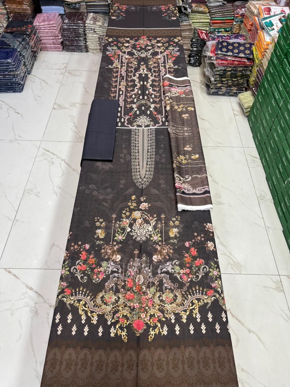 Zarqoon Printed Lawn 3PC