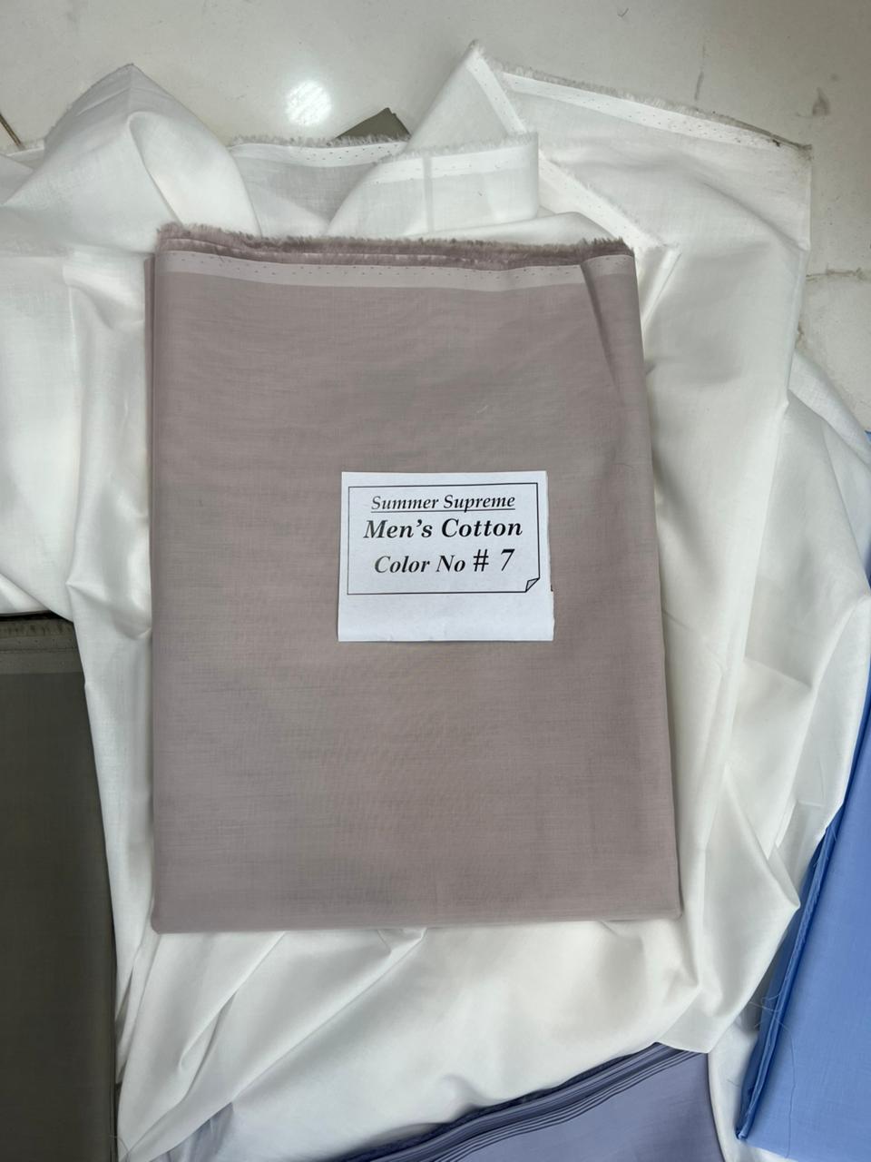 Summer Supreme Soft Cotton – Gents Plain