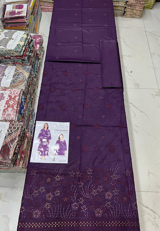 ZARQASH FASHION WEAR EMB 2PC