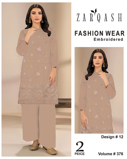 ZARQASH FASHION WEAR EMB 2PC