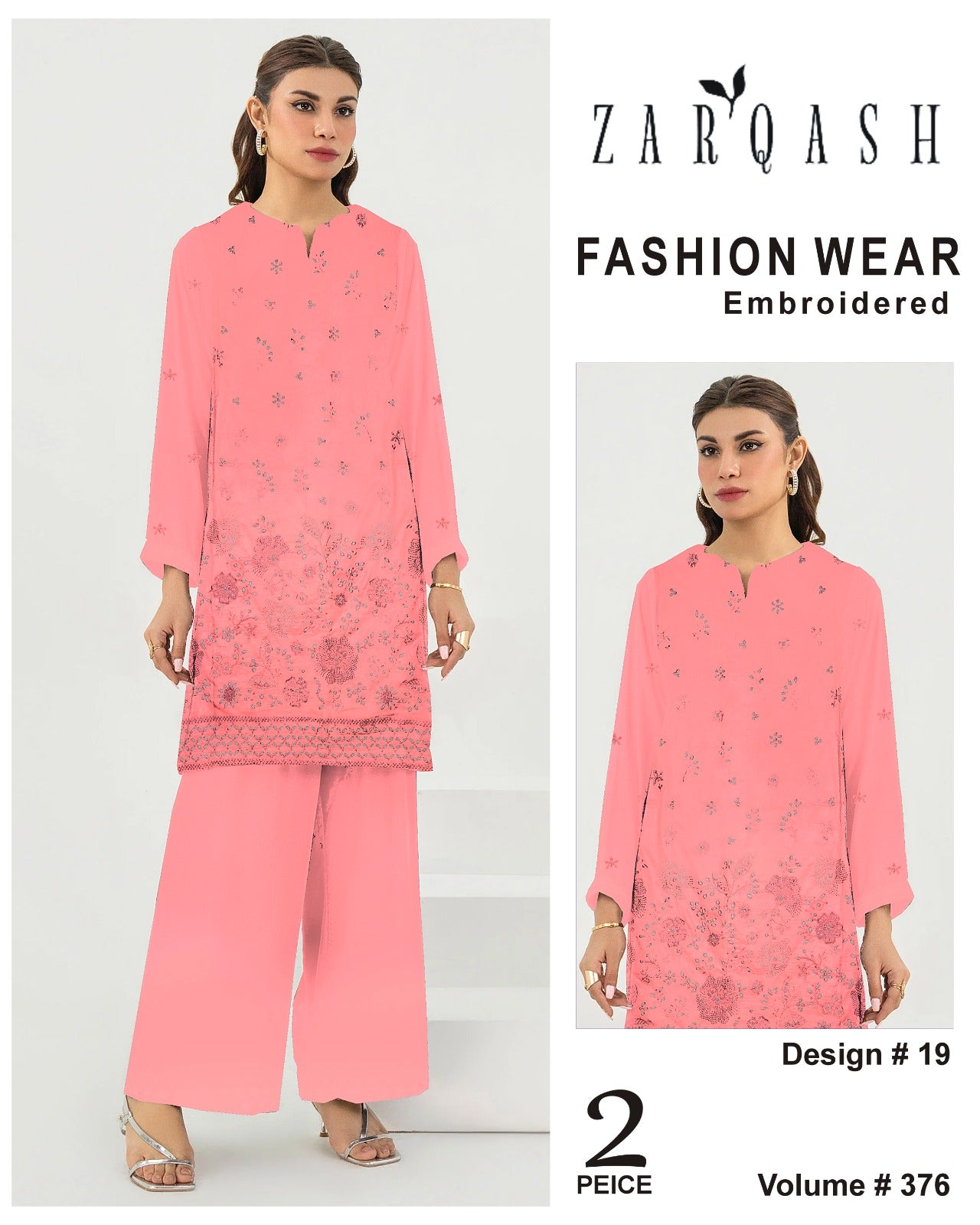 ZARQASH FASHION WEAR EMB 2PC