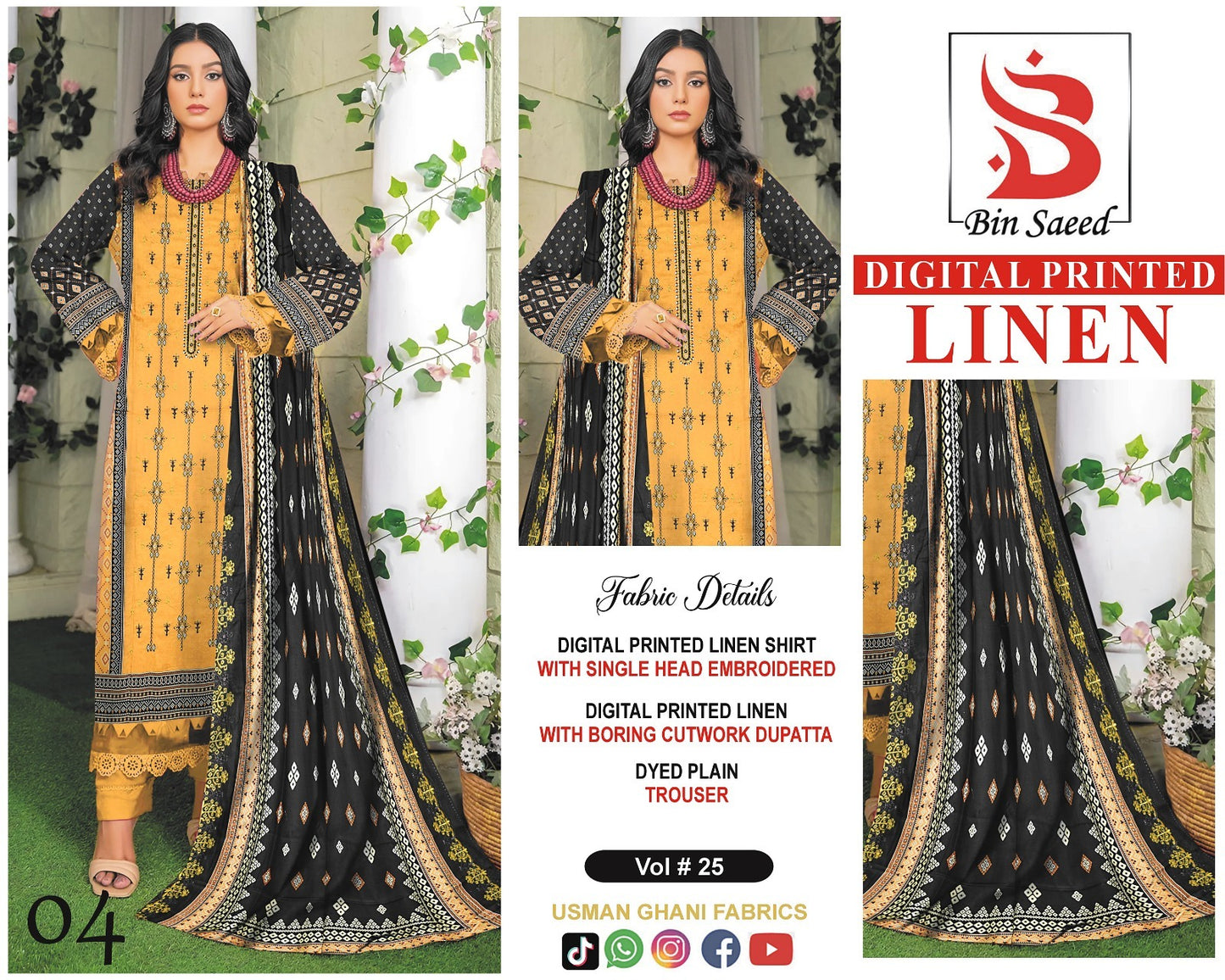 BIN SAEED Embroidered Collection
