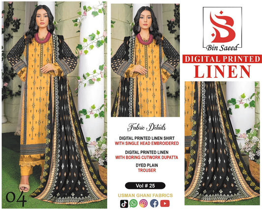 BIN SAEED Embroidered Collection