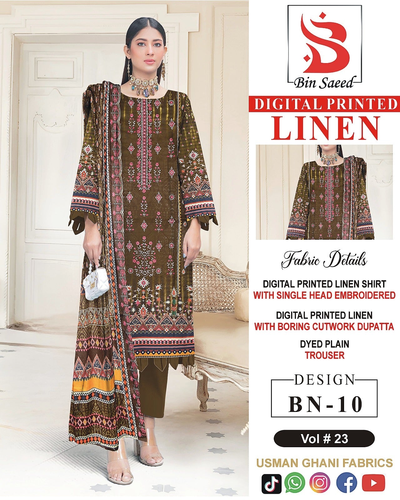 BIN SAEED Embroidered Collection