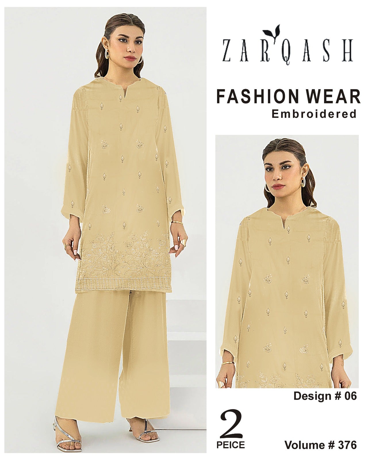 ZARQASH FASHION WEAR EMB 2PC