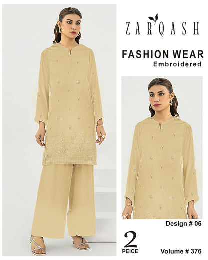ZARQASH FASHION WEAR EMB 2PC