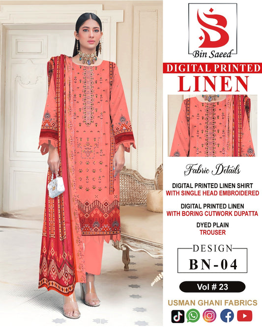 BIN SAEED Embroidered Collection