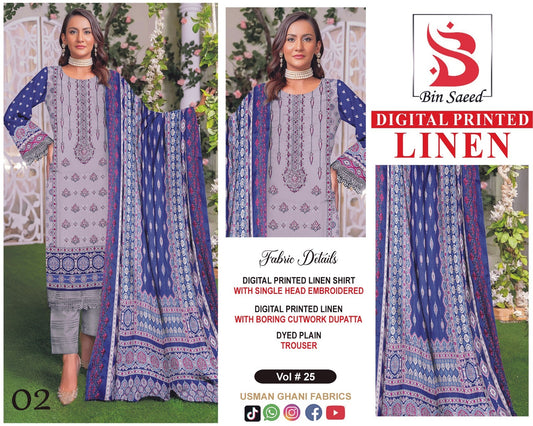 BIN SAEED Embroidered Collection