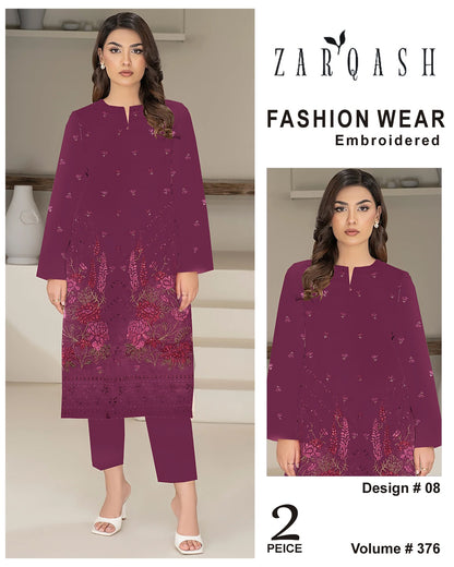 ZARQASH FASHION WEAR EMB 2PC