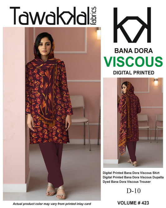 Tawakkal Bana Dora Viscose 3PC