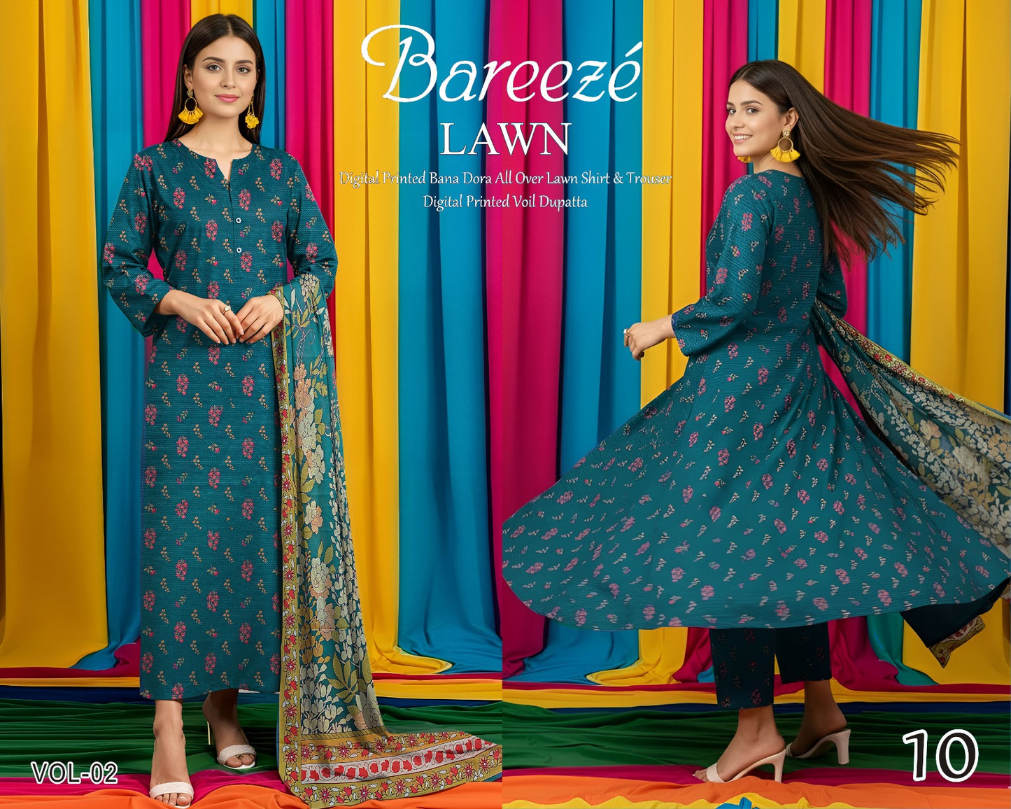 Bareeze Classy Bana Dora Lawn 3PC