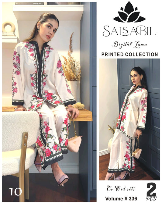 Salabil Digital Printed Cord Set 2Pc