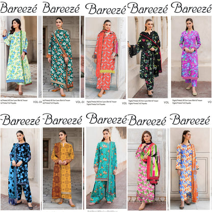 Bareeze Original Lawn 3PC – Summer Wear