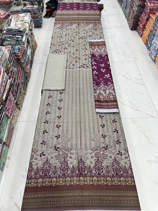 Printed Dhanak 3PC