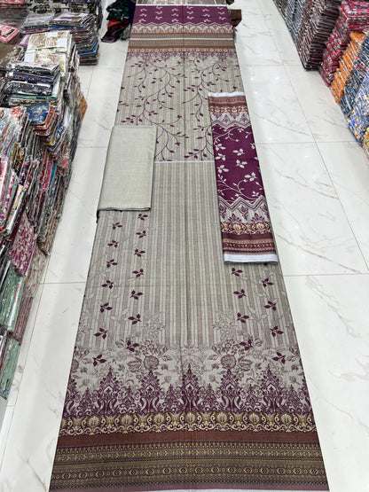 Printed Dhanak 3PC