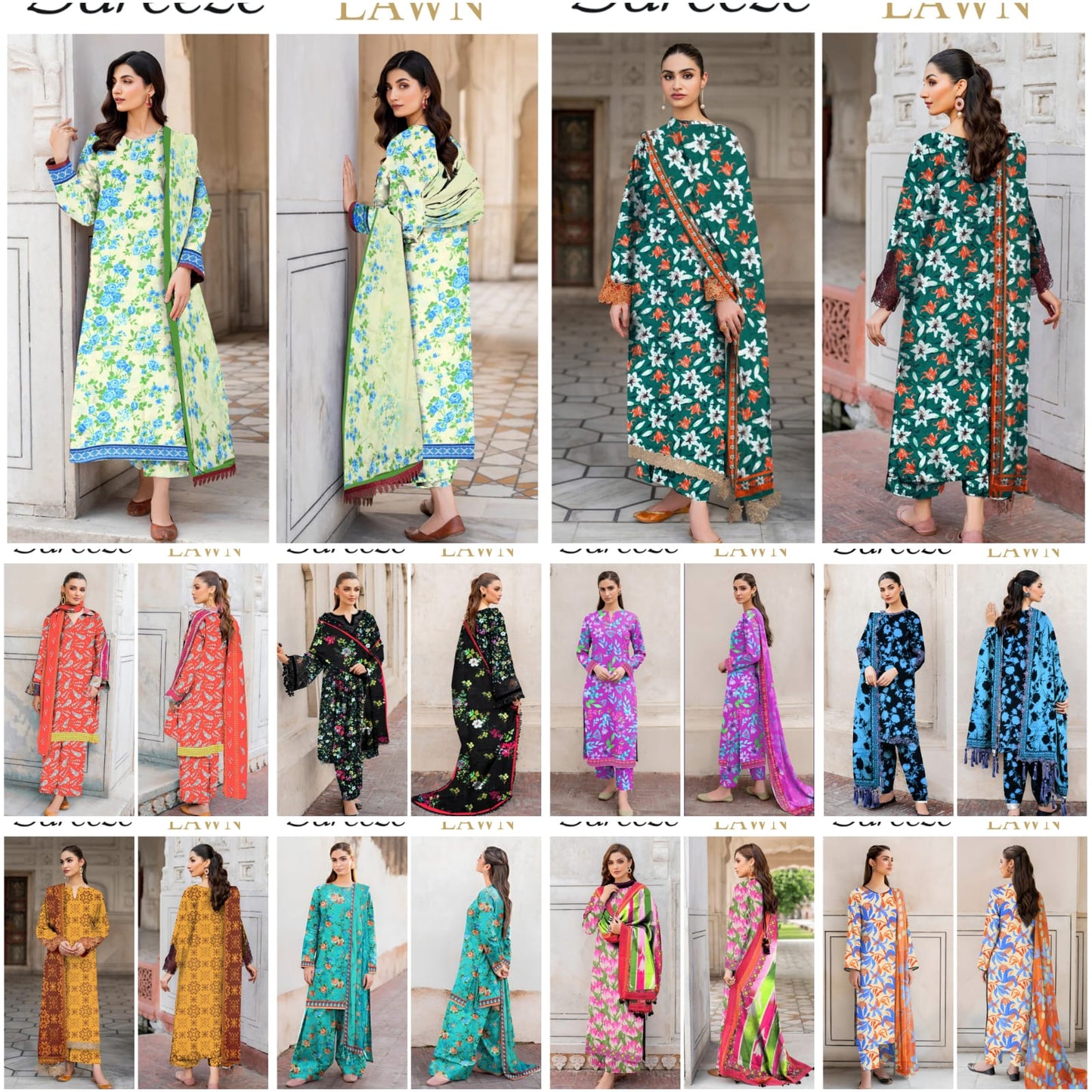 Bareeze Original Lawn 3PC – Summer Wear