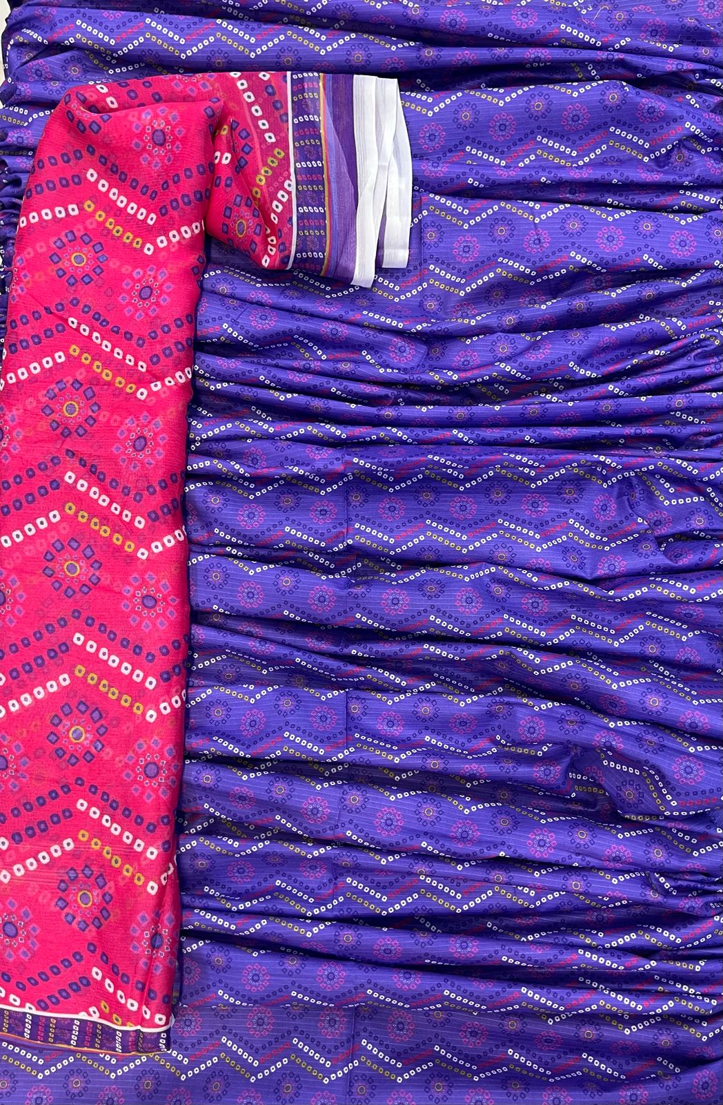 Original Bareeza 3Pc With Bamber Chiffon Dupatta