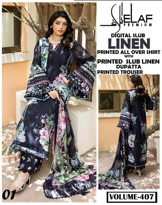 Elaf Winter Slub Linen 3PC 2025-26