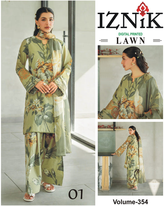 IZNIK TANA DORA LAWN 3PC